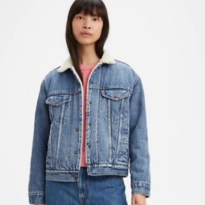 Sherpa denim jacket